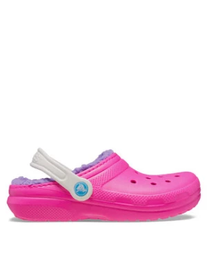 Crocs Klapki Classic Lined Clog Kids 207010 Różowy