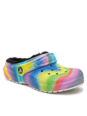 Crocs Klapki Classic Lined Spray Dye Clog K 208081 Kolorowy