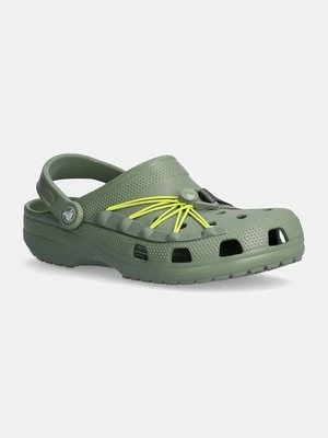 Crocs klapki Classic Lockdown Clog męskie kolor zielony 210393