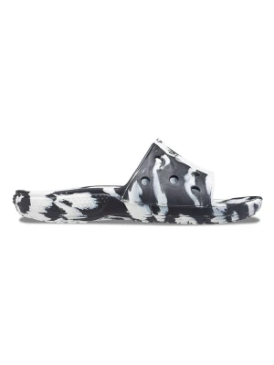 Crocs Klapki "Classic Marbled" w kolorze biało-czarnym rozmiar: 42/43