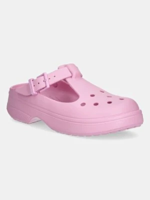 Crocs klapki Classic Mary Jane Clog damskie kolor różowy 210581