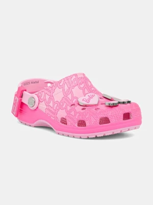 Crocs klapki Classic Mattel Pink Barbie Clog damskie kolor różowy 211405