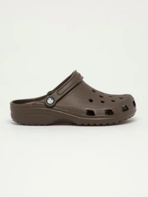 Crocs klapki Classic męskie kolor brązowy 10001