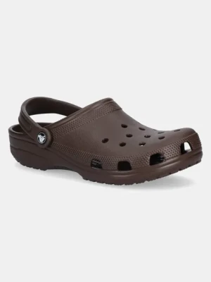 Crocs klapki Classic męskie kolor brązowy 10001