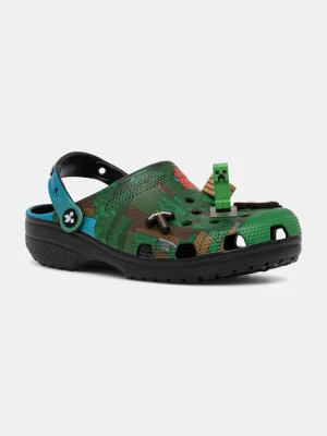 Crocs klapki Classic Minecraft Clog kolor zielony 210829-90H