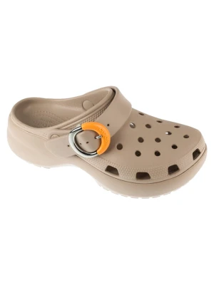 Crocs Klapki Classic Platform Buckle Clog 213230 Beżowy