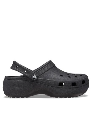 Crocs Klapki Classic Platform Glitter Clog W 207241 Czarny