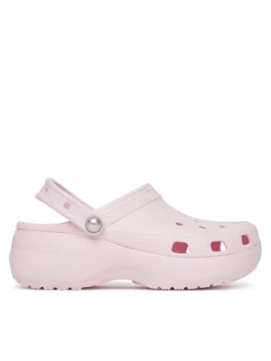 Crocs Klapki Classic Platform Pearl Clog 211231 Różowy