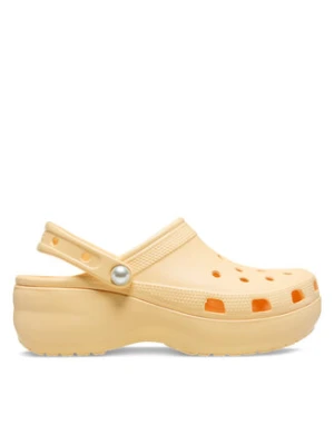 Crocs Klapki Classic Platform Pearl Clog 211231 Złoty