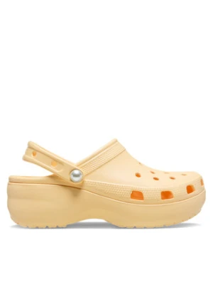 Crocs Klapki Classic Platform Pearl Clog 211231 Żółty