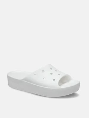 Crocs Klapki "Classic Platform" w kolorze białym rozmiar: 39/40