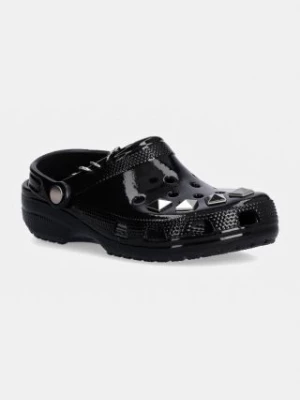 Crocs klapki Classic Studded Clog damskie kolor czarny 210390