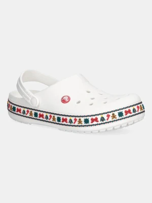 Crocs klapki Crocband Holiday Clog kolor biały 211921