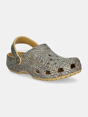 Crocs klapki Crocsclassic Tweed Clog damskie kolor beżowy 210403