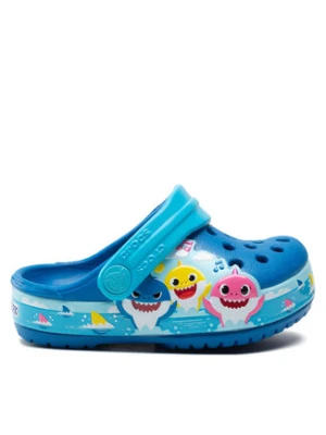 Crocs Klapki Crocsflbaby Shark Band Clog T 207066 Niebieski