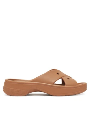 Crocs Klapki Cross Strap 210840 Brązowy