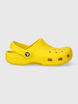 Crocs klapki damskie kolor żółty