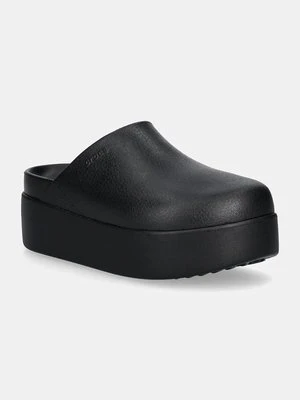 Crocs klapki Dylan Platform Clog damskie kolor czarny na platformie 209869