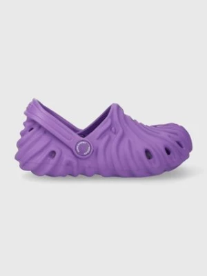 Crocs klapki dziecięce x salehe bambury damskie kolor fioletowy