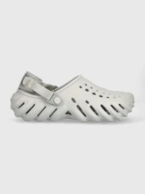 Crocs klapki Echo Clog kolor szary 207937