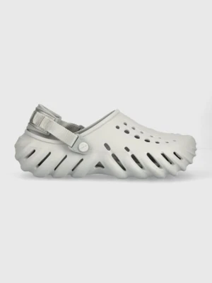 Crocs klapki Echo Clog kolor szary 207937