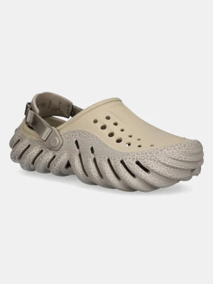 Crocs klapki Echo Crackle Clog kolor beżowy 211630