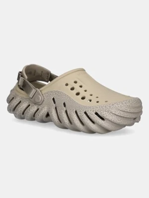 Crocs klapki Echo Crackle Clog kolor beżowy 211630