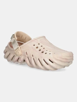 Crocs klapki Echo Marbled Clog damskie kolor różowy 208454