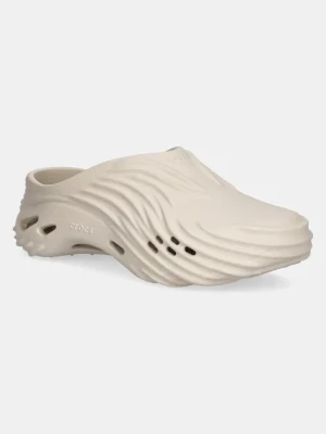 Crocs klapki Echo Wave Clog kolor beżowy 210521.0LL
