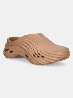Crocs klapki Echo Wave Clog kolor brązowy 210521.2CC