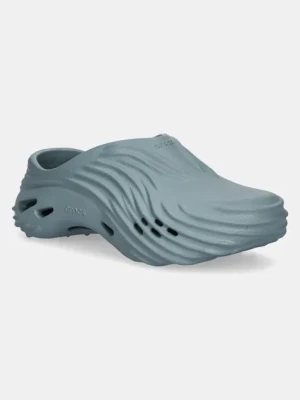 Crocs klapki Echo Wave Clog kolor zielony 210521.3YO