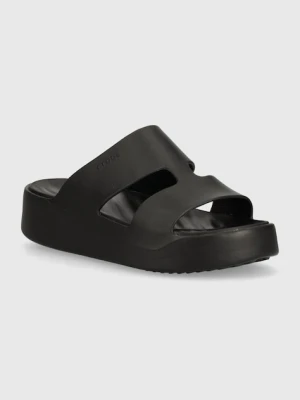 Crocs klapki Gataway Platform H - Strap czarny