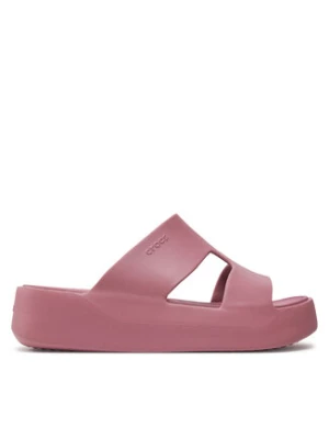 Crocs Klapki Getaway Platform H-Strap 209409 Różowy