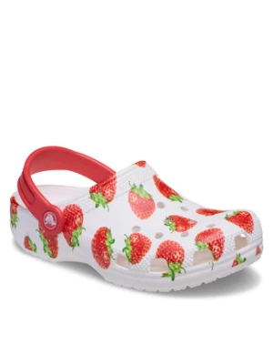 Crocs Klapki Kids’ Classic Fresh Fruits Clog 211020 Biały