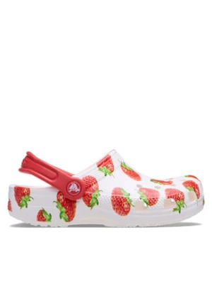 Crocs Klapki Kids’ Classic Fresh Fruits Clog 211020 Biały