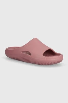 Crocs klapki Mellow Slide damskie kolor różowy na platformie 208392