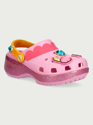 Crocs klapki mules damskie Classic Princess Peach Platform Clog różowy