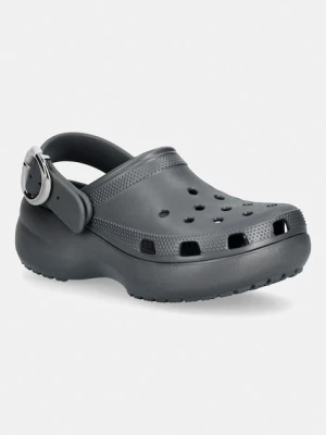 Crocs klapki na platformie damskie Classic Platform Buckle Clog