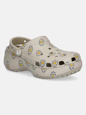 Crocs klapki na platformie damskie Classic Platform Floral Clog