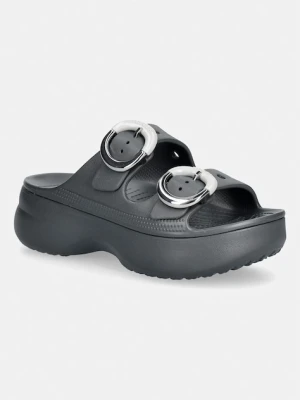 Crocs klapki na platformie damskie Saturday Platform Dipped Buckle Sandal