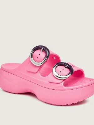 CROCS Klapki Saturday Platform Dipped Buckle różowy