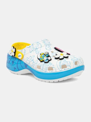 Crocs klapki Smurfs Platform Clog W damskie kolor multicolor 210822-90H
