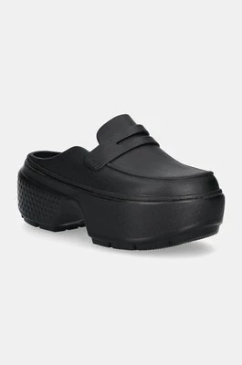 Crocs klapki Stomp Loafer Clog damskie kolor czarny na platformie 209937