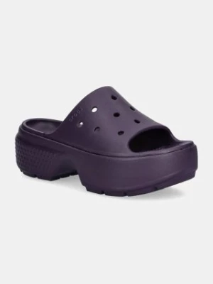 Crocs klapki Stomp Slide kolor fioletowy 209346.5AS