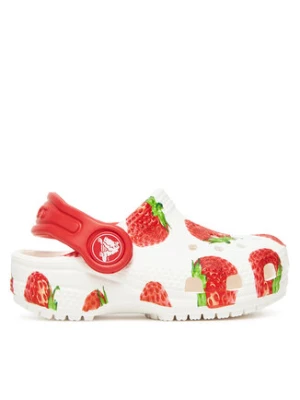Crocs Klapki Toddler Classic Fresh Fruits Clog 211170 Biały