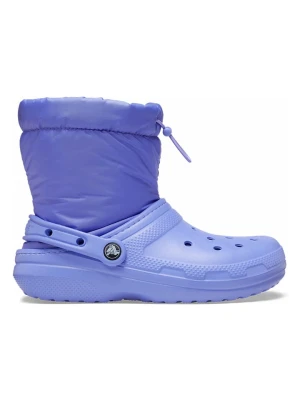 Crocs Kozaki zimowe "Classic Lined Neo Puff" w kolorze fioletowym rozmiar: 41/42
