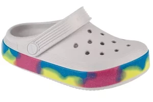 Crocs Off Court Glitter Band Kids Clog 209714-1FS, Dla dzieci, Białe, klapki, syntetyk, rozmiar: 28/29