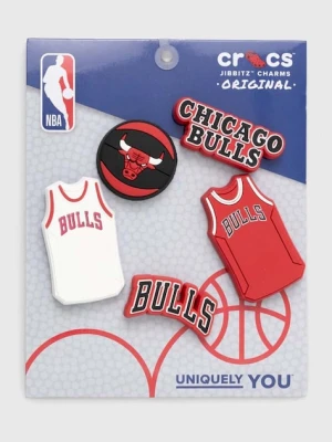 Crocs przypinki do obuwia JIBBITZ NBA Chicago Bulls 5-Pack 5-pack 10011280