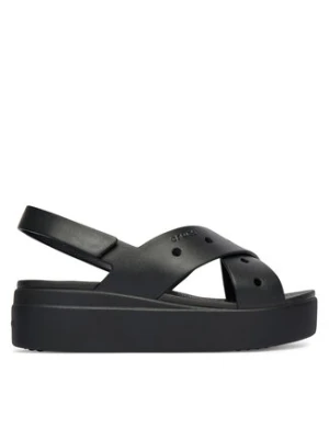 Crocs Sandały Brooklyn 4U Cross Strap Sandal 212254 Czarny