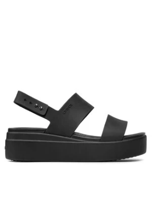 Crocs Sandały Brooklyn Low Wedge W 206453 Czarny